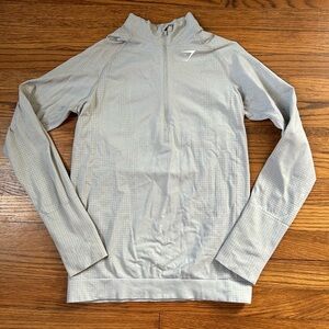 Grey gym shark quarter zip